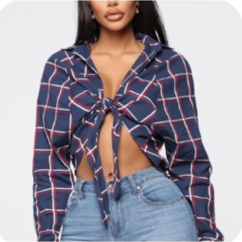 Plaid top